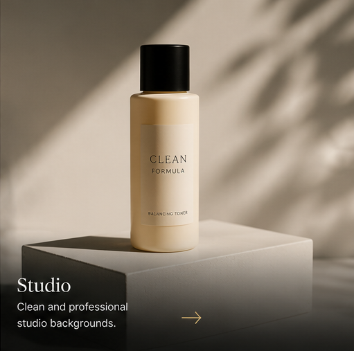 Studio product photography